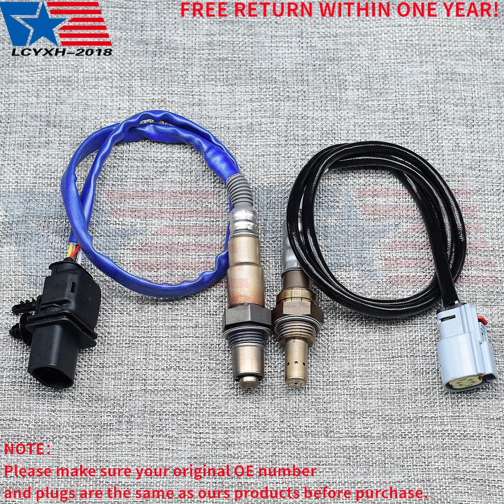 2PCS Upper+Down Oxygen O2 Sensor For 2013-2020 Ford Fusion & Lincoln MKZ 2.0L L4