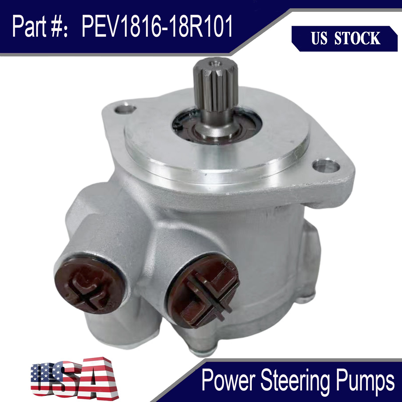 New Right Side Power Steering Pump PEV1816-18R101 14-19401-002 For TRW USA