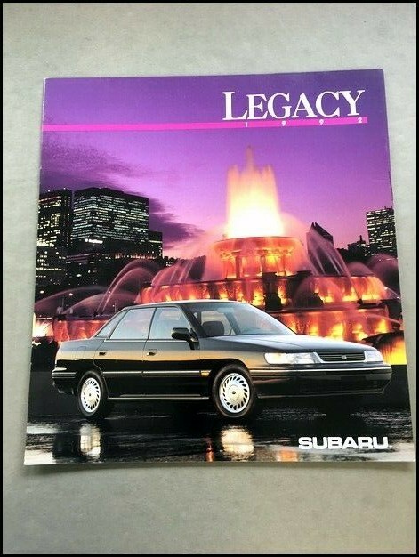 1992 Subaru Legacy 22-page Original Car Sales Brochure Catalog