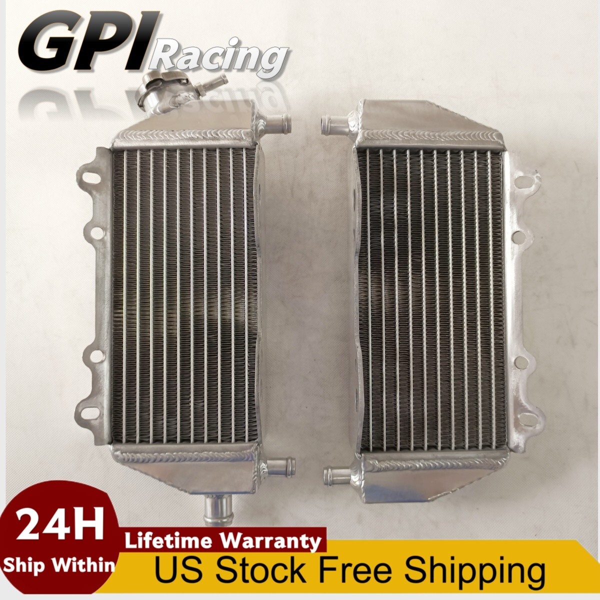 Aluminum Radiator Fits 1994-2002 1996 1997 1999 2000 2001 Kawasaki KX250 / KX125
