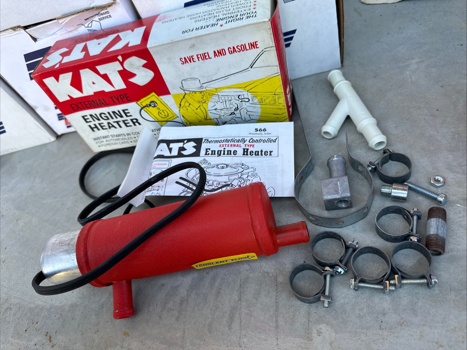 Vintage Kat\'s K-150 External Engine Heater BK 605-3303 NOS OEM K150 Vintage Kat\'s K-150 External Engine Heater BK 605-3303 NOS OEM K150