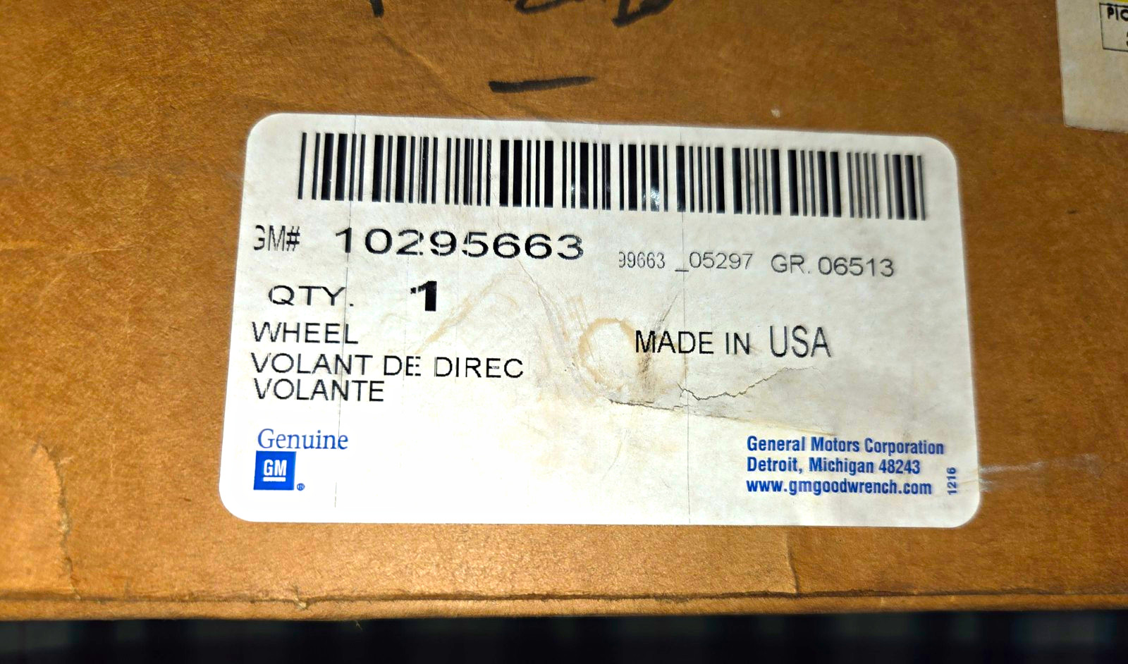 GM 10295663 Steering Wheel Assembly Dark Blue Nos Impala GM 10295663 Steering Wheel Assembly Dark Blue Nos Impala