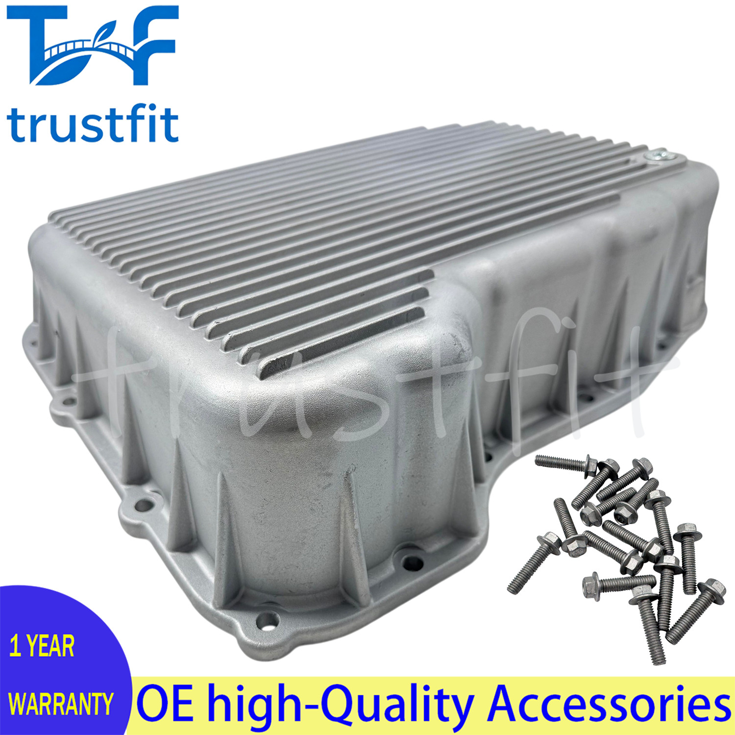 PPE Heavy-Duty Aluminum Transmission Pan Fit Dodge Ram 6.7L 2007.5-2024