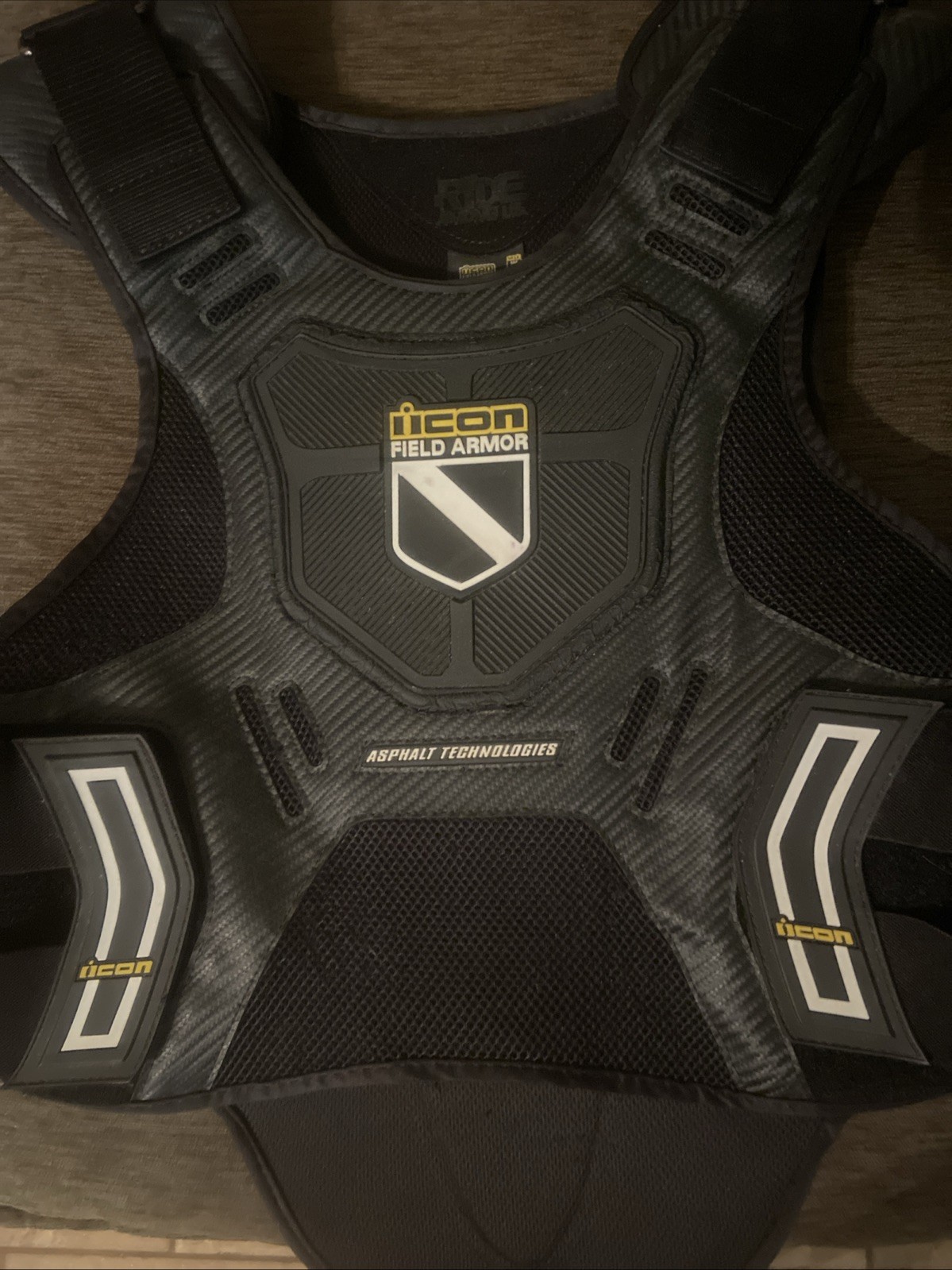 Icon Field Armor Supersize XL Adult Motorcycle Vest Ride Among Us Asphalt Tech 