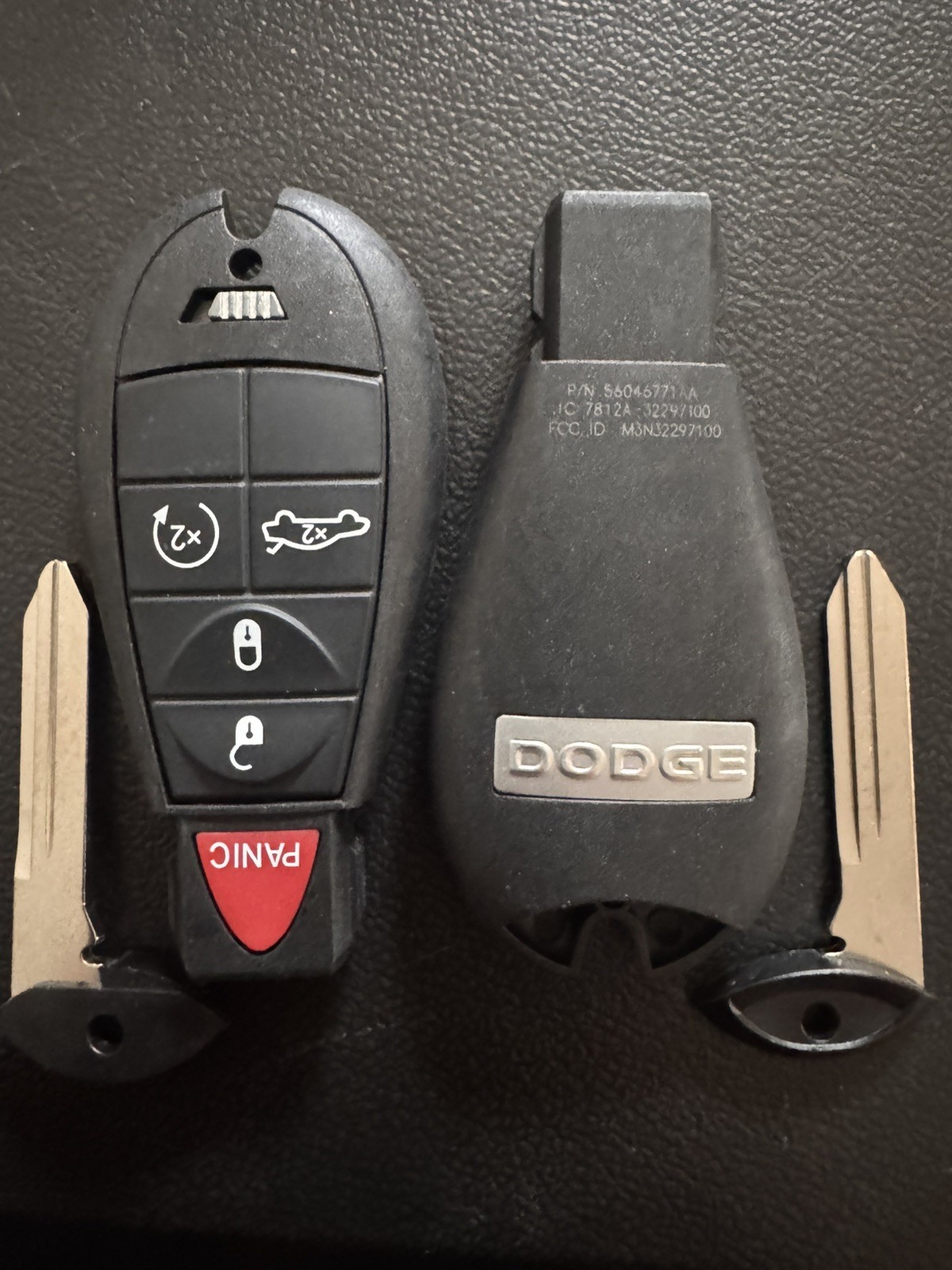 2 NEW OEM 12-16 DODGE DART Fob keyless entry key fob w/ remote start 56046773AA 2 NEW OEM 12-16 DODGE DART Fob keyless entry key fob w/ remote start 56046773AA