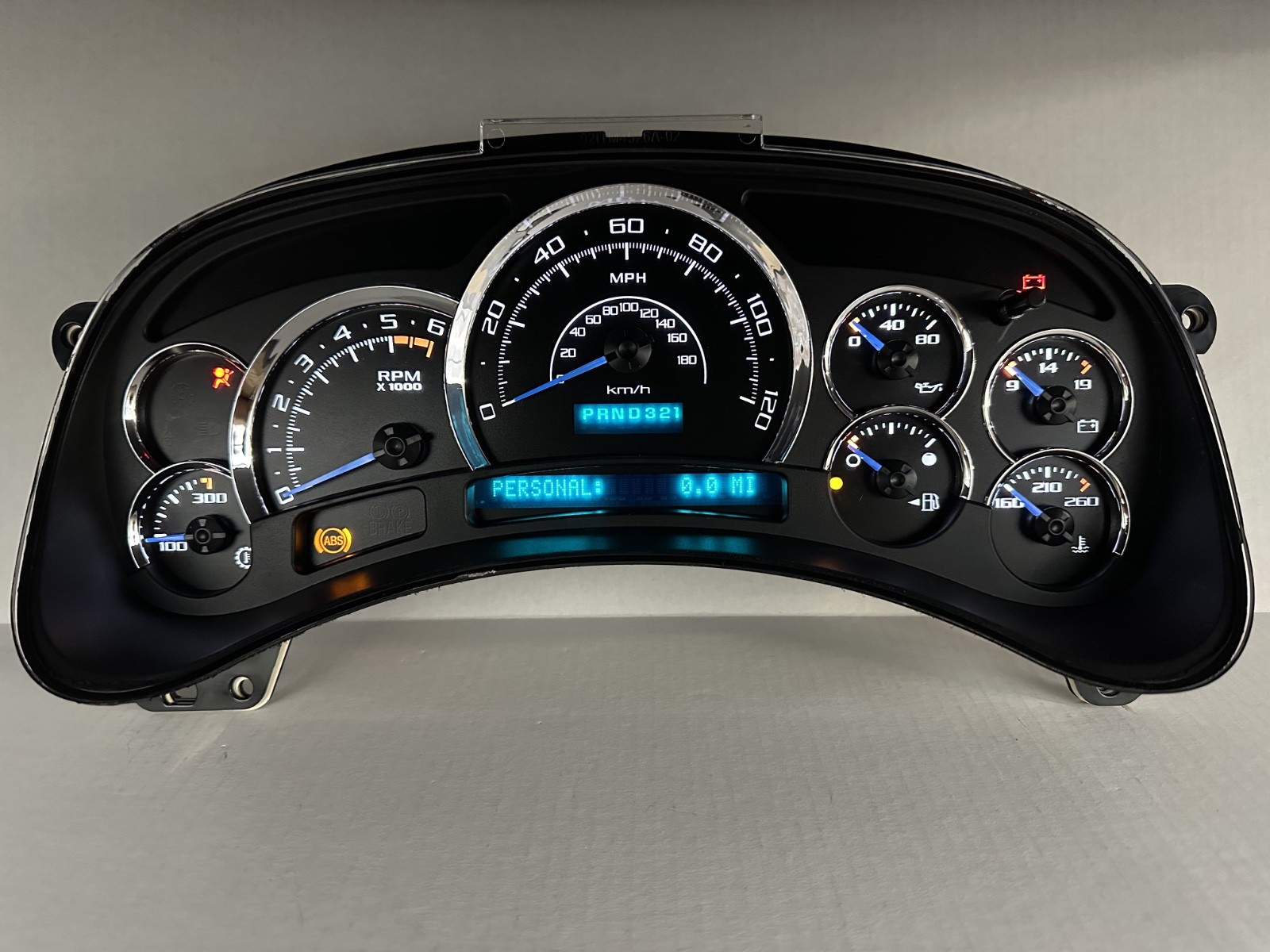 03-05 Escalade Platinum Speedometer Instrument Gauge Cluster White LED
