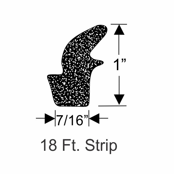 Steele Rubber Products 70-0773-84 Trunk Weatherstrip Factory #4468625