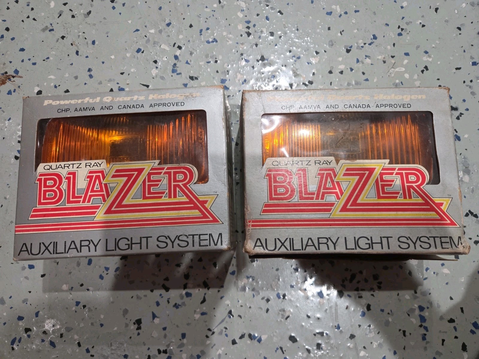 Vintage 1970's Blazer Halogen Quartz Ray Blazer Clear Oblong Fog Light Vintage 1970's Blazer Halogen Quartz Ray Blazer Clear Oblong Fog Light
