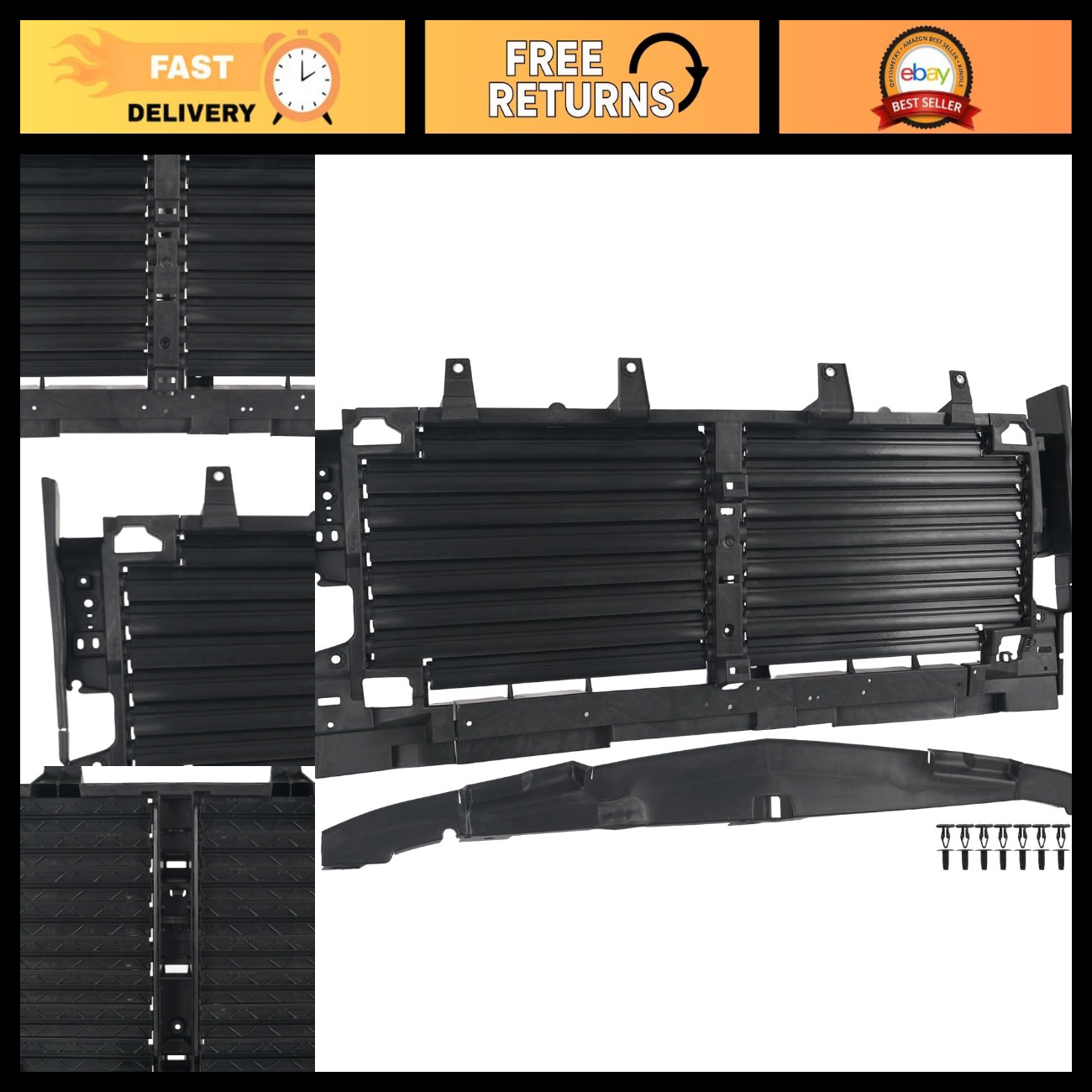 Active Radiator Grille Shutter for 2019-2023 Chevy Silverado 1500 - Replacement