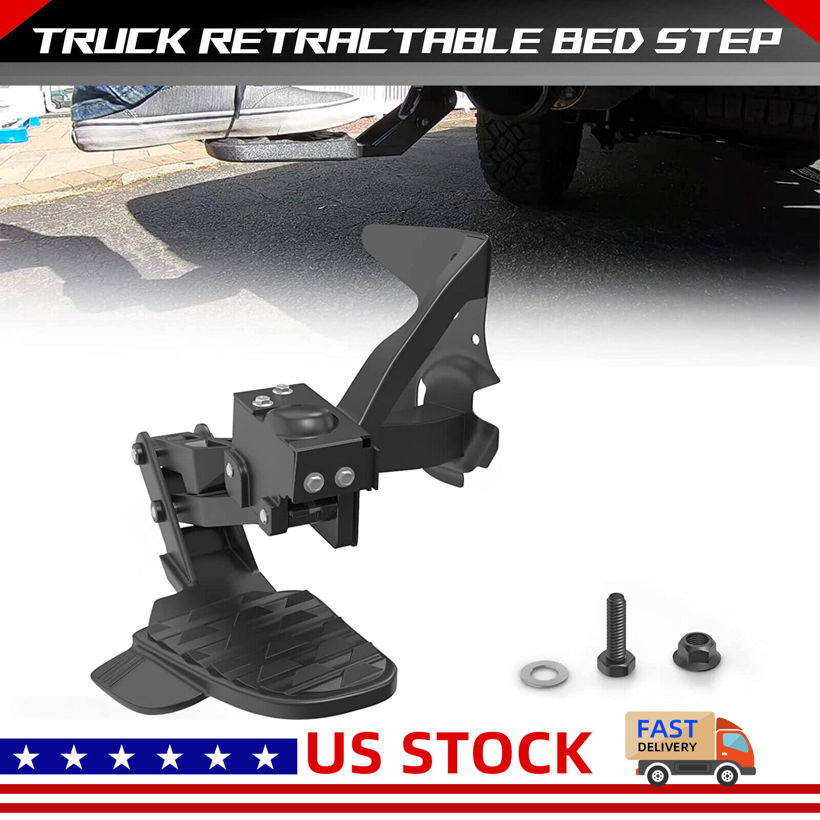 New Rear Bed Step For 2019 2020 2021 2022 2023 Ram 1500 DT Dual Exhaust Vehicles