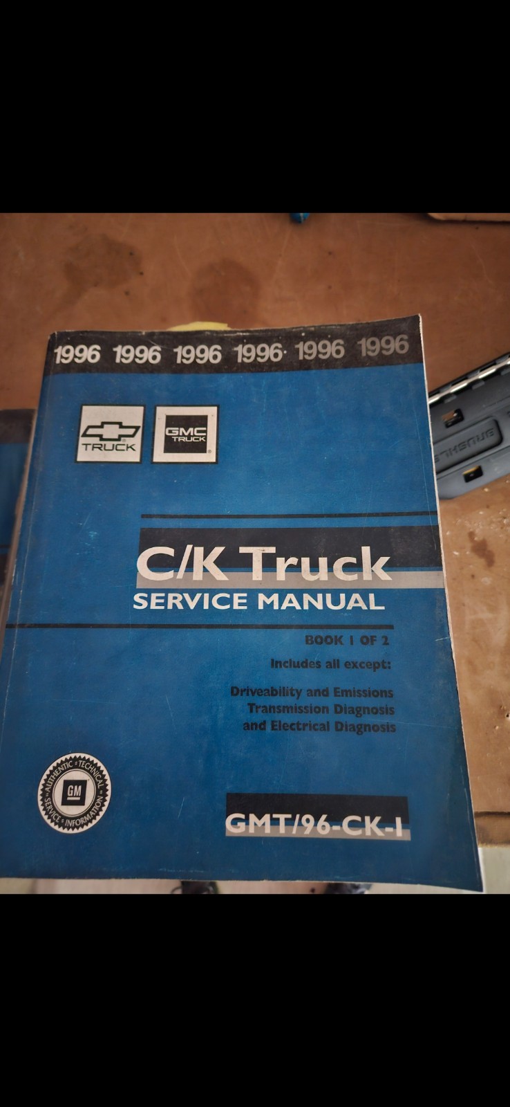1996 C/K Truck OEM Service Manual 1 & 2 Volume Set GMT/96-CK 1996 C/K Truck OEM Service Manual 1 & 2 Volume Set GMT/96-CK