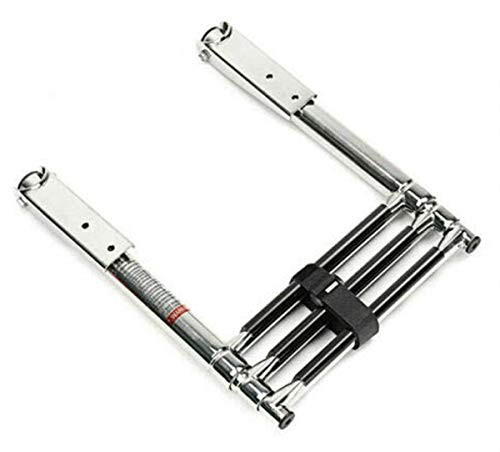ISURE MARINE 3 Step Stainless Steel Telescoping Boat Ladder Dock