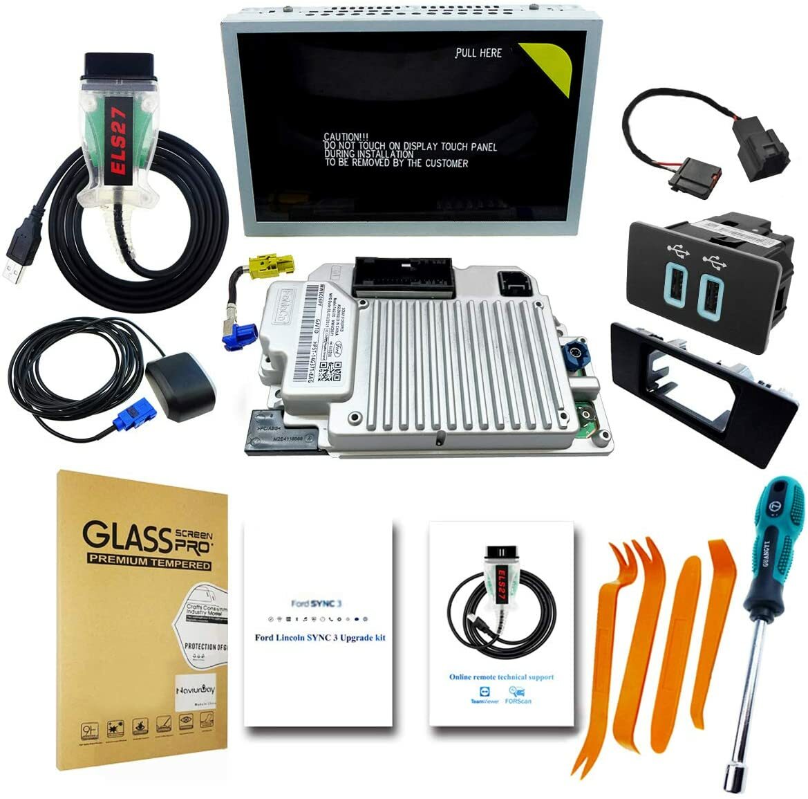 Factory SYNC 2 to SYNC 3 Upgrade Kit 3.4 Fit for Ford Sync3 APIM Module Carplay