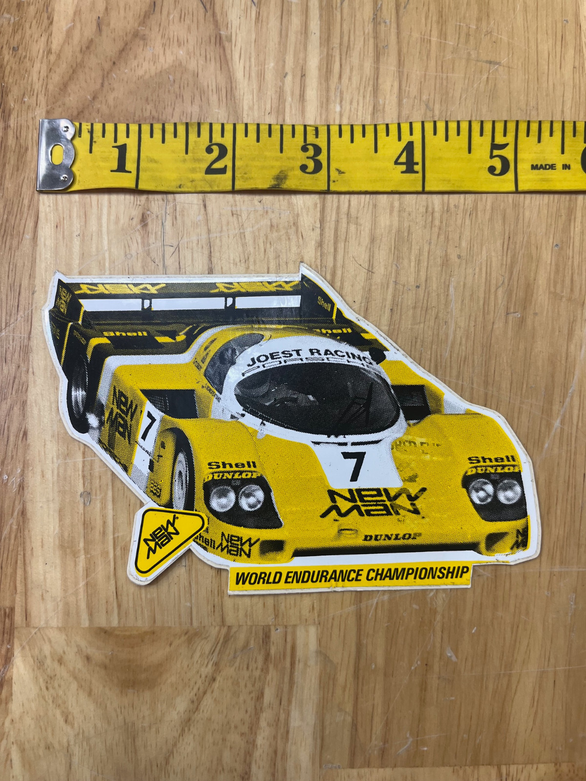 VINTAGE 1983 JOEST PORSCHE 962 RACING STICKER OLD DECAL F1 KREMER BROTHERS VINTAGE 1983 JOEST PORSCHE 962 RACING STICKER OLD DECAL F1 KREMER BROTHERS