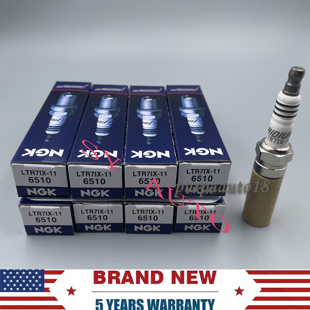 8PCS NGK 6510 LTR7IX-11 Iridium IX Spark Plugs for ITV22 5340 Ignition Wire pu 8PCS NGK 6510 LTR7IX-11 Iridium IX Spark Plugs for ITV22 5340 Ignition Wire pu