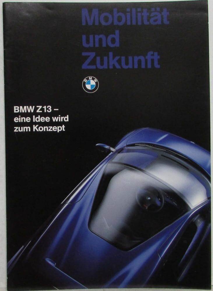 1993 BMW Z13 an Idea Becomes a Concept Sales Brochure - German Text