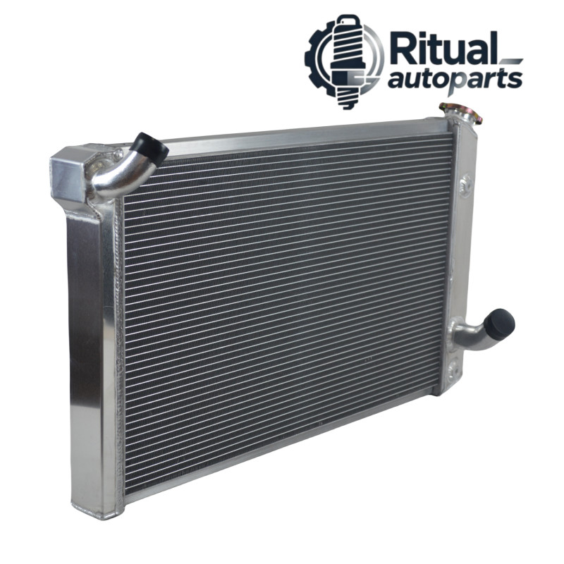 2 Row Aluminum Radiator For 1973 - 1976 Chevy Corvette 5.7L 7.4L V8 Engine CC478 2 Row Aluminum Radiator For 1973 - 1976 Chevy Corvette 5.7L 7.4L V8 Engine CC478