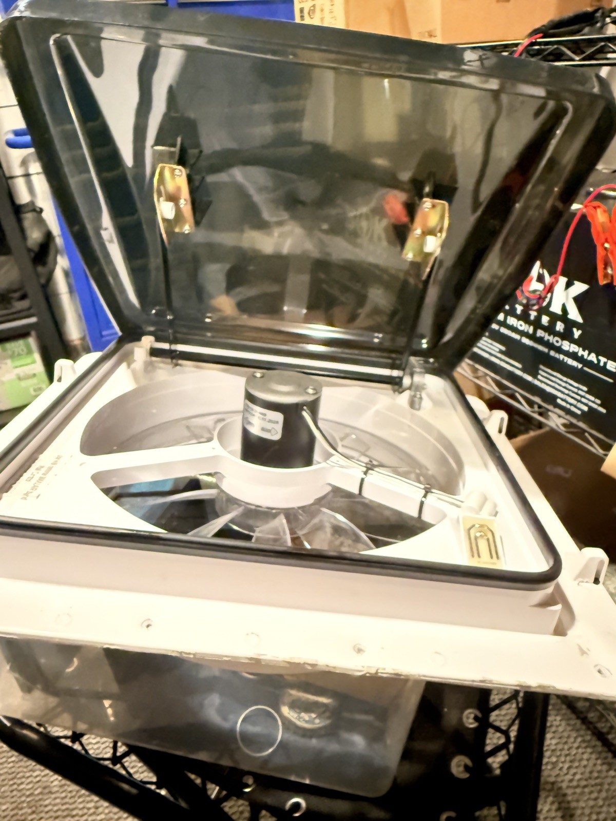 MAXXAIR 4751KS MAXXFAN RAIN SENSOR POWER LIFT RV removed from brand new 2026 MAXXAIR 4751KS MAXXFAN RAIN SENSOR POWER LIFT RV removed from brand new 2026