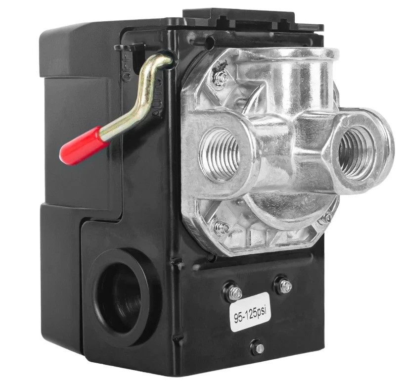 LF10-4H Air Compressor Pressure Switch Air Compressor Parts 4-Port Air Compre...