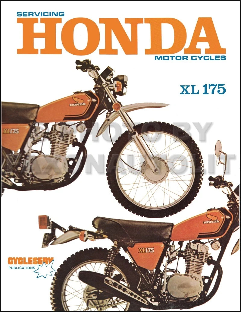 1973-1978 Honda XL175 Repair Manual XL 175 1974 1975 Shop Service Manual