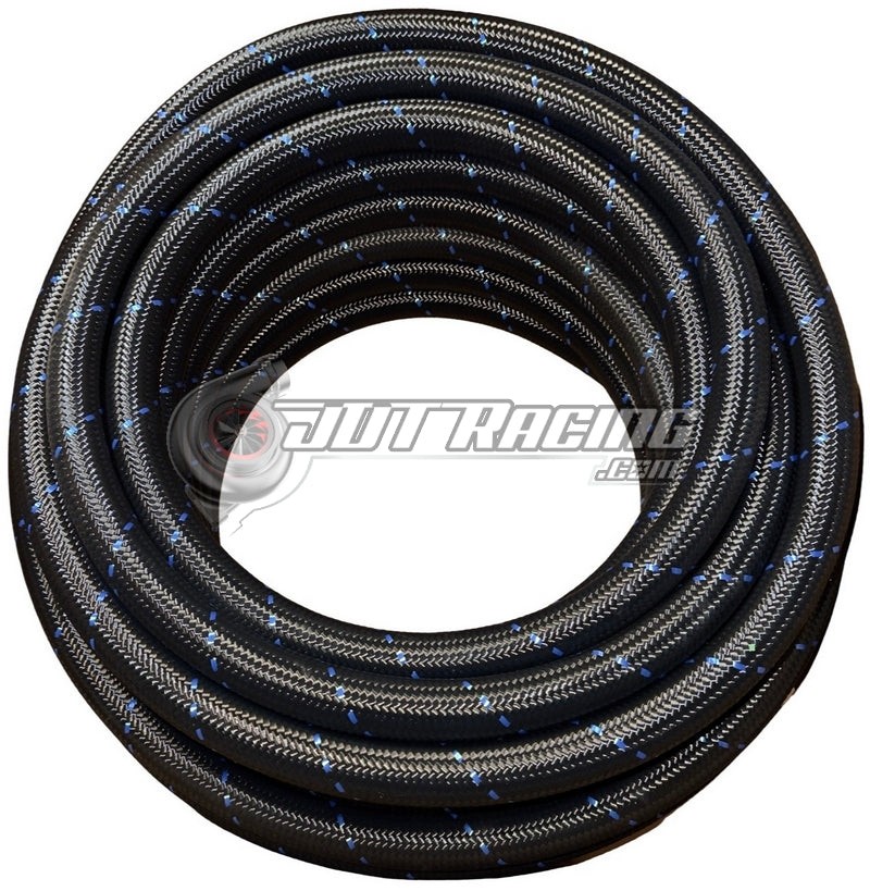 AN16 16AN Black/Blue Nylon Braided Stainless Steel Hose High Quality 50ft Length