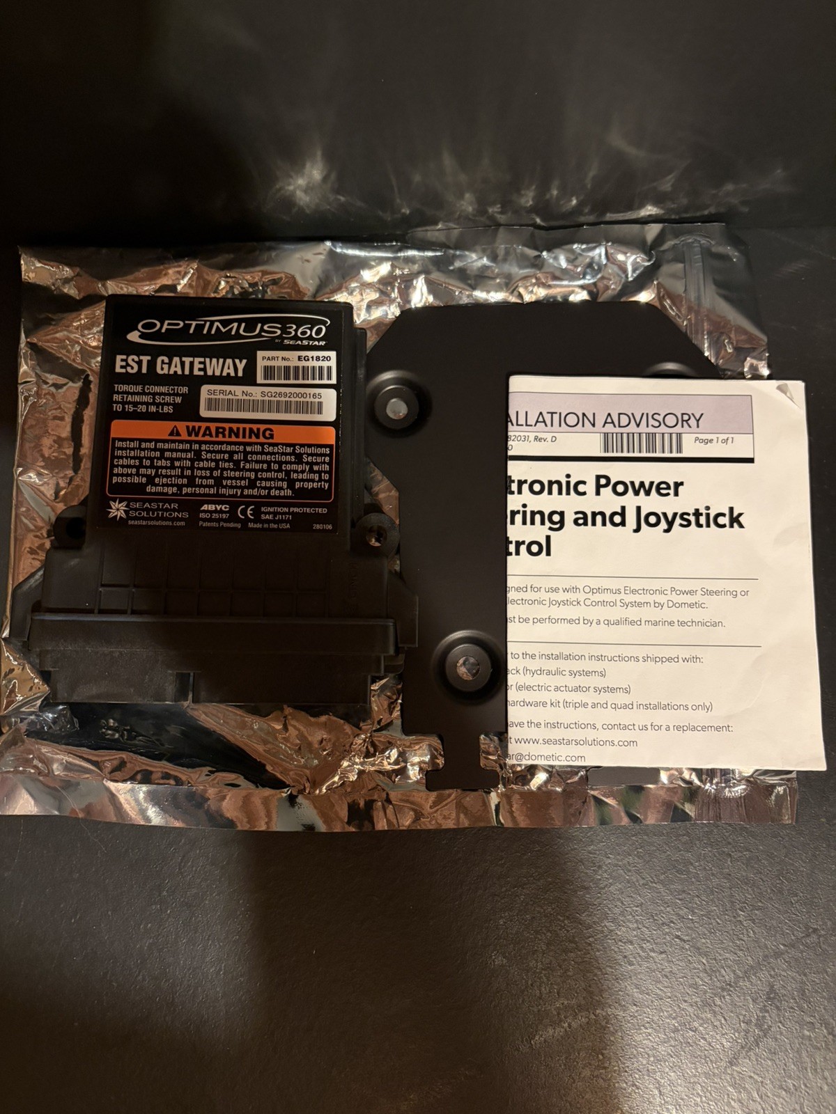 Dometic Seastar EG1820, Optimus 360 Twin Yamaha DEC EST Gateway Interface Module