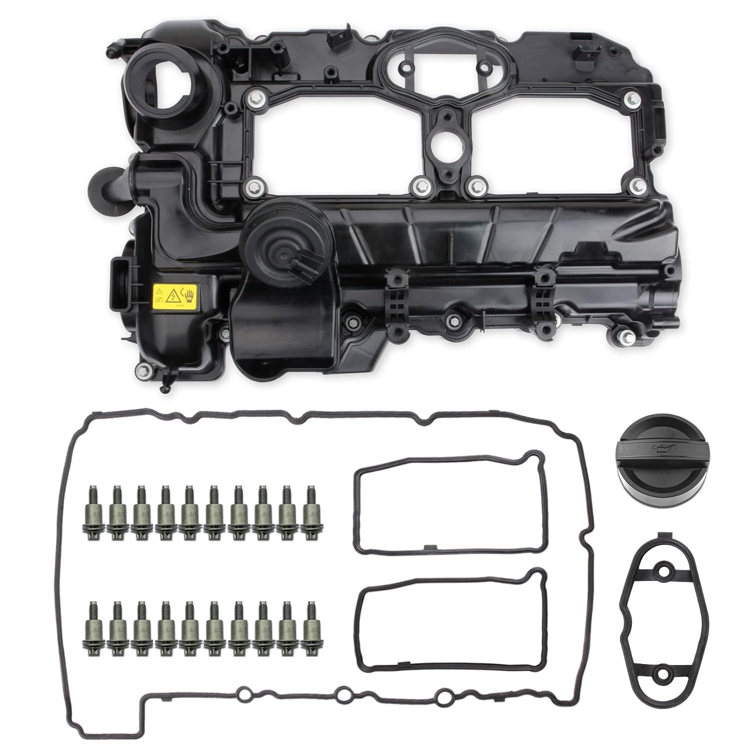 MITZONE N26 Engine Valve Cover with Gasket Bolts Kit & Oil Cap for BMW... 
