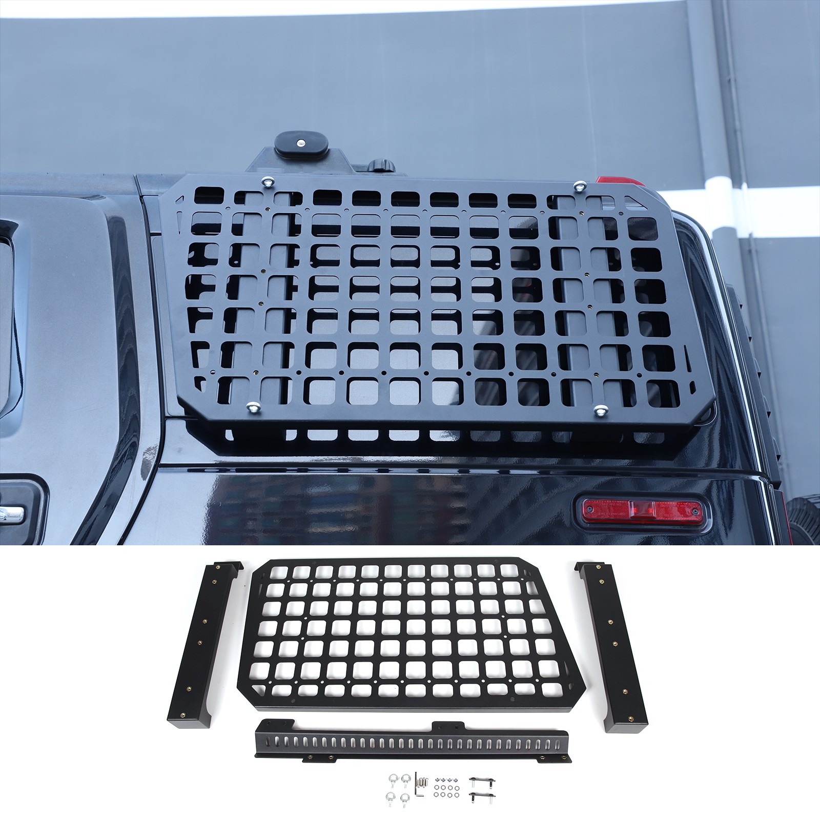 Rear Side Window Glass Armor Panel Trunk Storage Box For Hummer H2 2003-2009 New