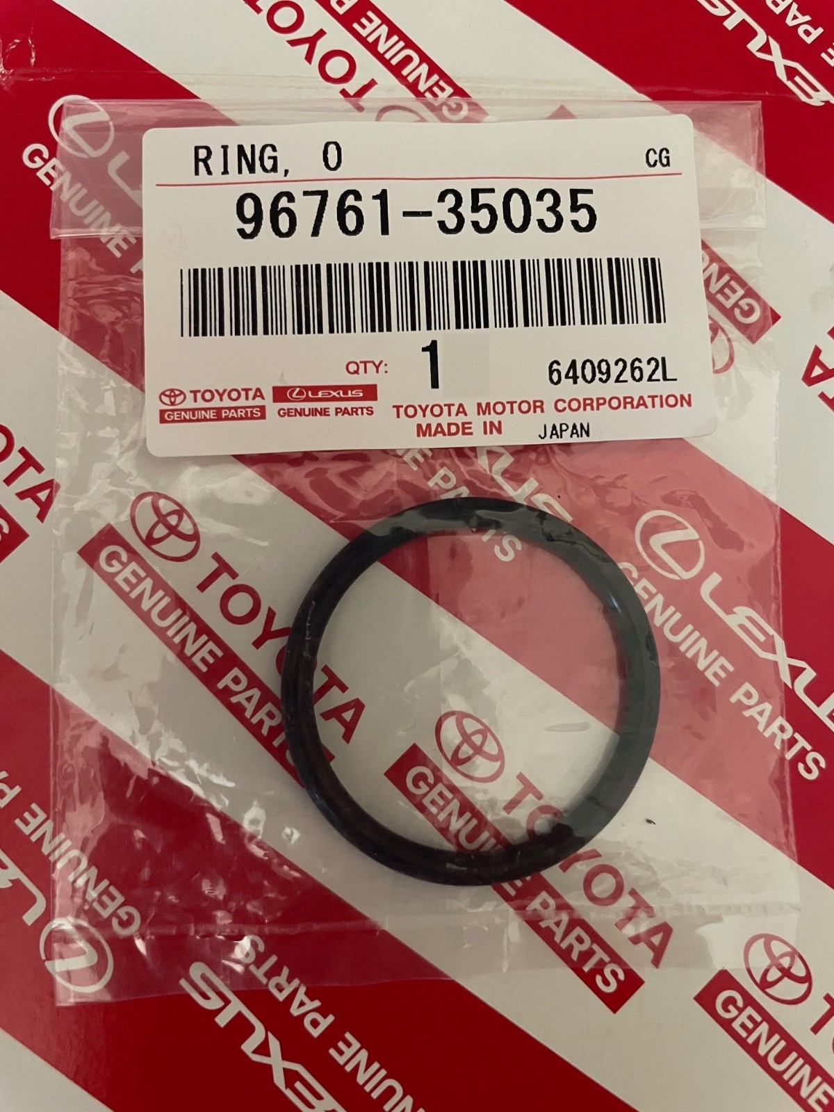 1 pc Genuine Toyota Lexus 96761-35035 Engine Coolant Pipe O-Ring