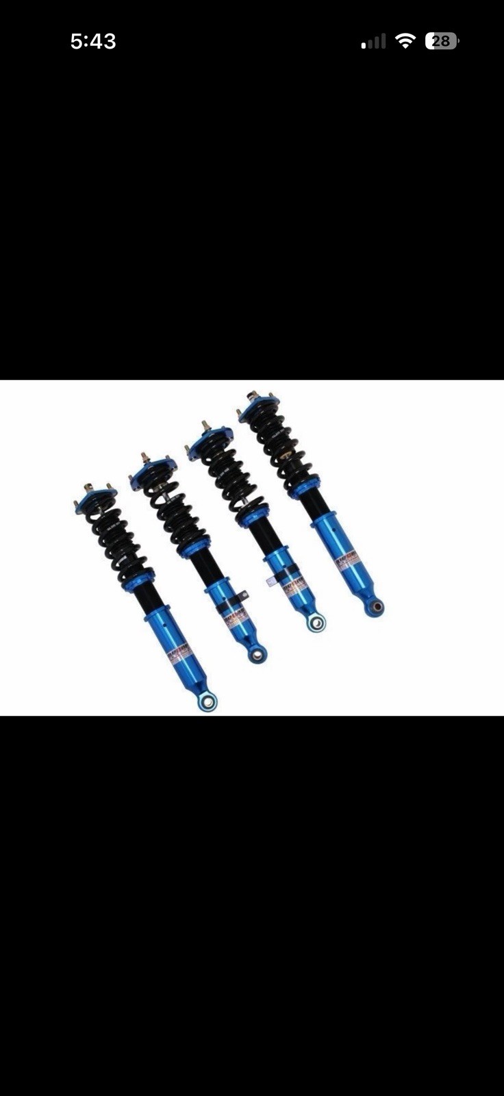 Lexus Sc430 Megan Racing Coilovers Brand New