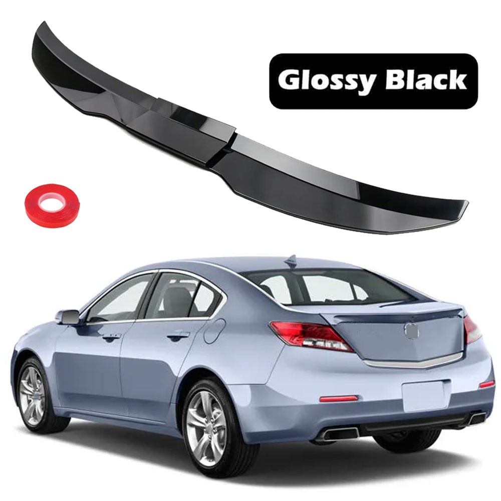 Rear Trunk Lip Spoiler Wing Body Kit Glossy Black For Acura TL 2004-2014