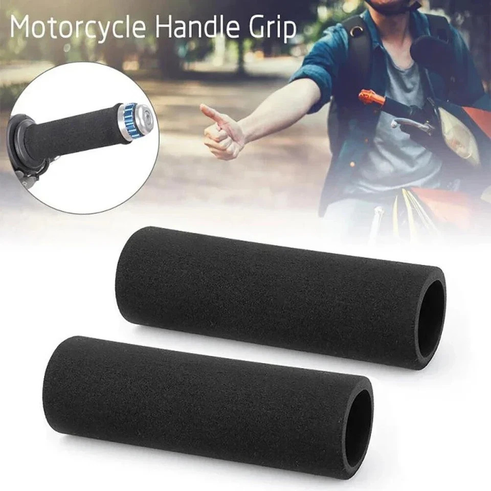 2pcs Grip Puppy Motorcycle Foam Anti-Vibration Comfort Handlebar Grip Cover