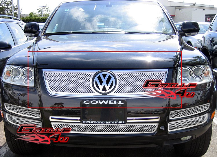Fits 2003-2007 VW Volkswagen Touareg Stainless Mesh Grille