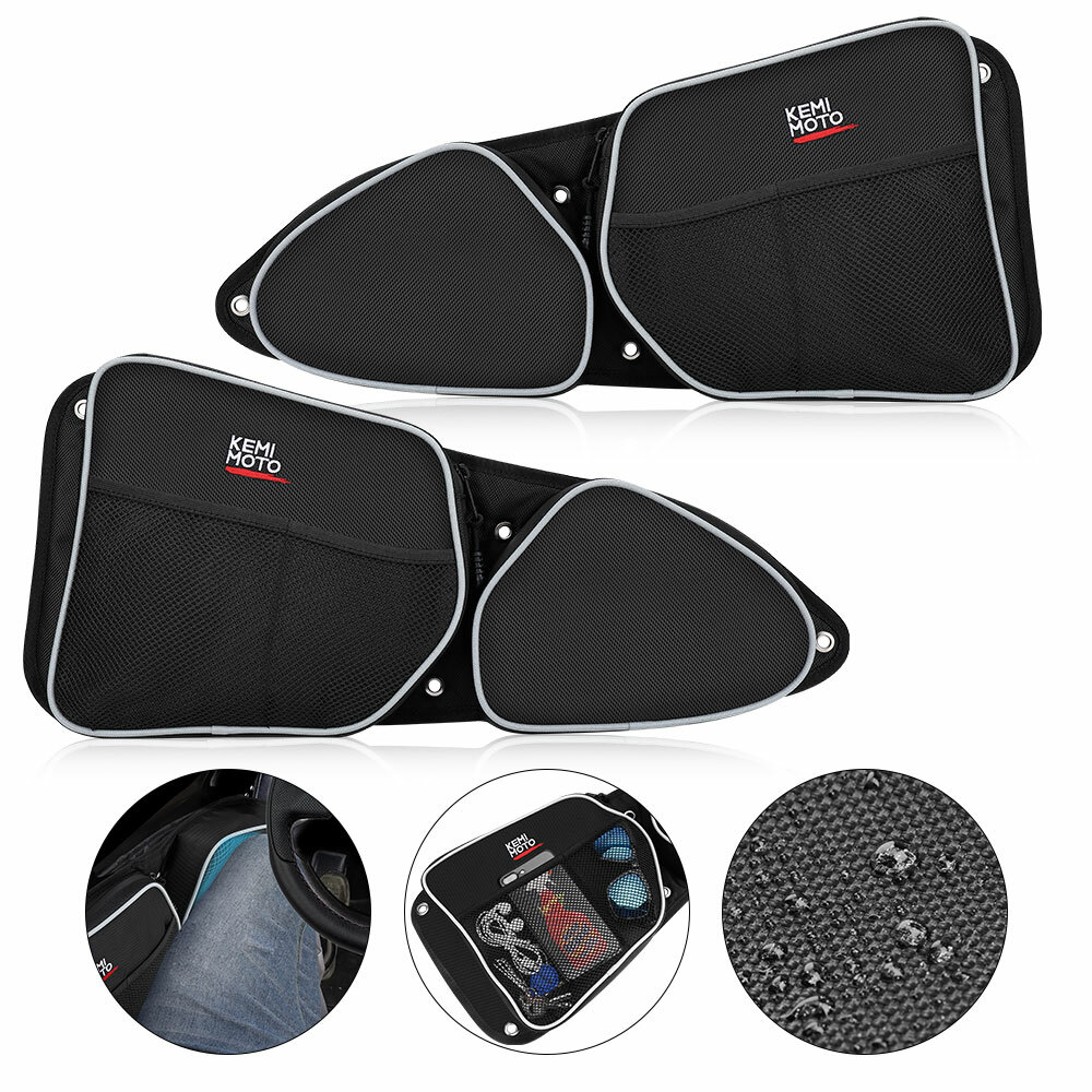 UTV Front Side Door Bags w/ Knee Pad  For Polaris RZR XP 4 1000 RZR 900 Turbo