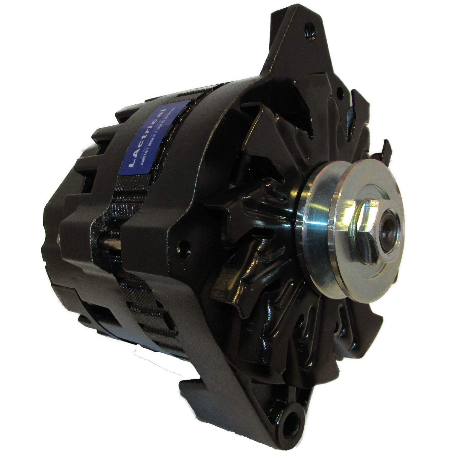 BLACK HIGH OUTPUT 220 AMP ALTERNATOR For CHEVY GMC GM 1 ONE WIRE GENERATOR 65-85