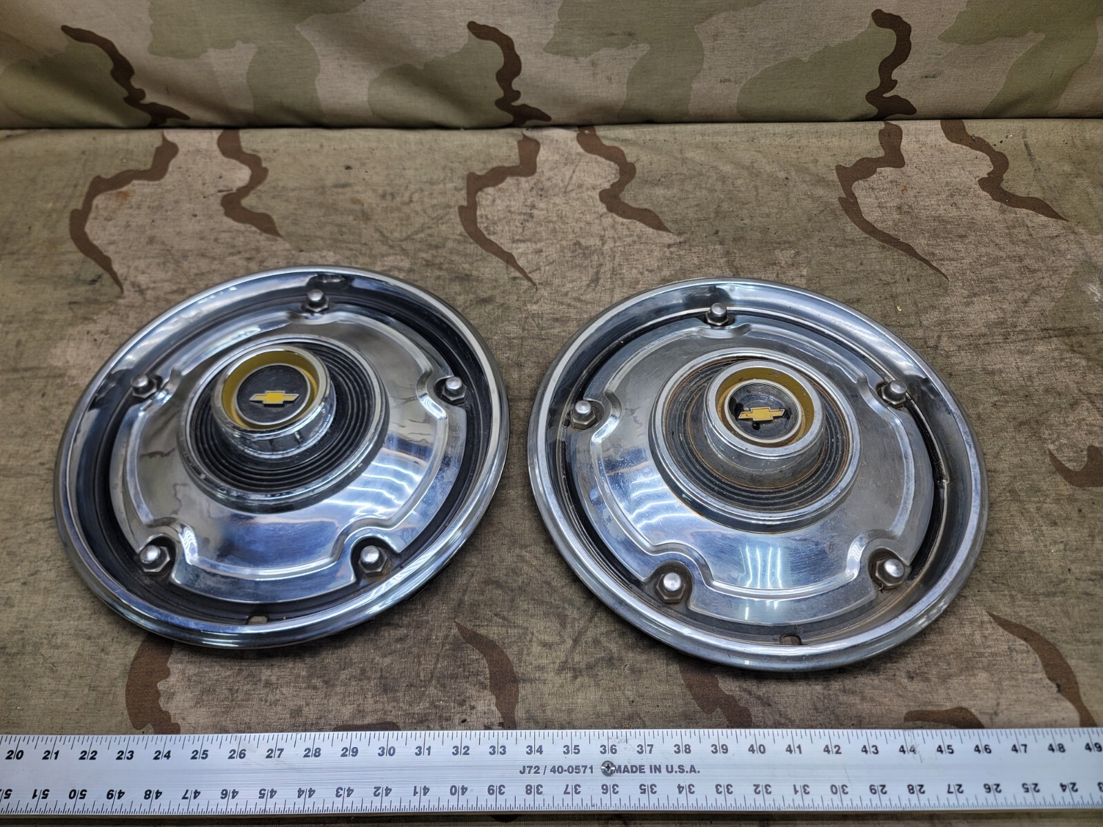 1973-1975 CHEVROLET OEM Chrome Half Ton TRUCK HUBCAP GM  73 74 75 C10 OEM 1/2 