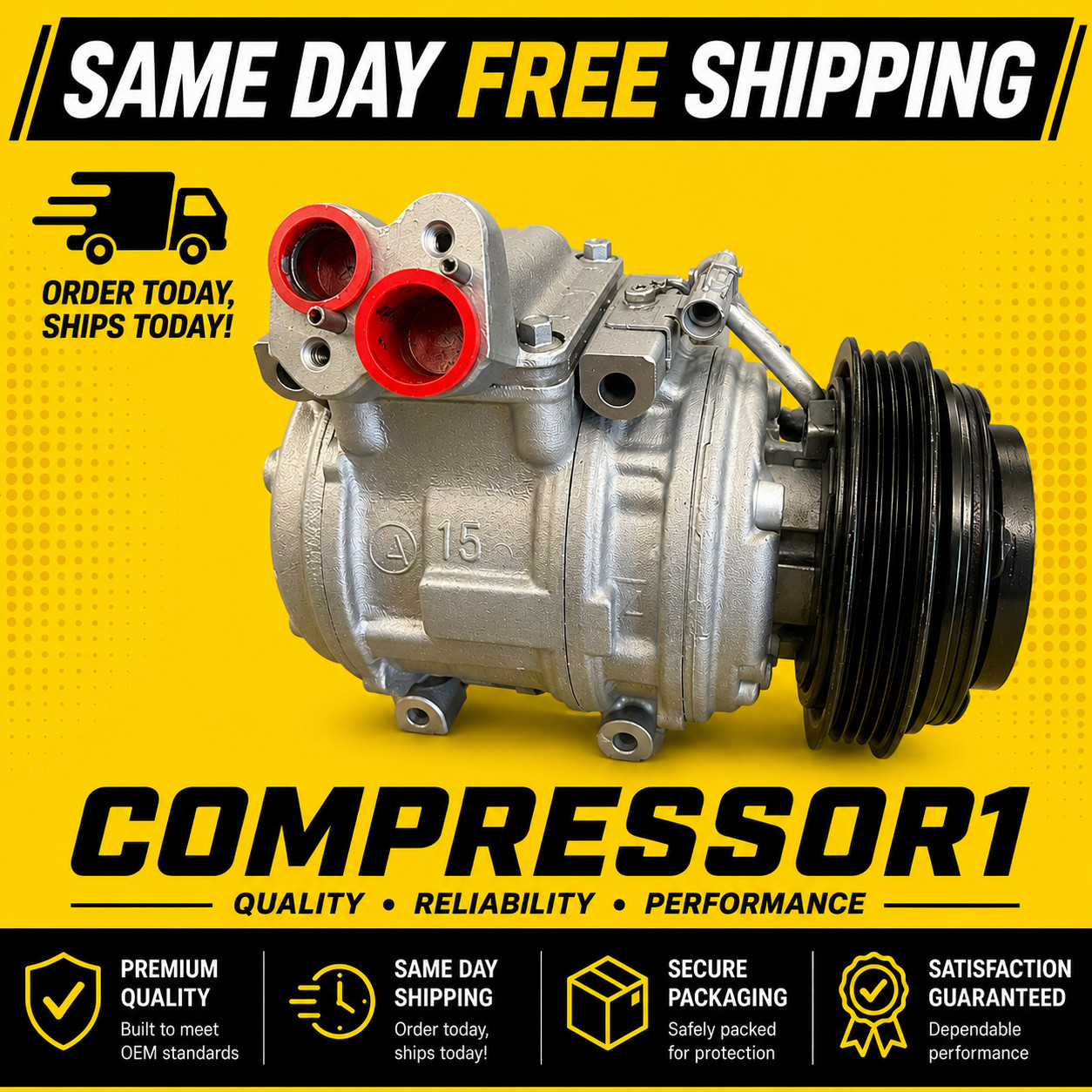 AC Compressor for Toyota Tundra 2000 2001 2002 2003 2004 T100 1995-1998 V6 3.4L AC Compressor for Toyota Tundra 2000 2001 2002 2003 2004 T100 1995-1998 V6 3.4L