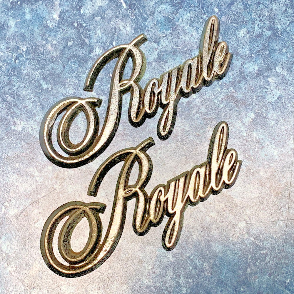 1980s Oldsmobile Delta 88 ROYALE 2 Chrome Plastic SCRIPTS/EMBLEMS 4\
