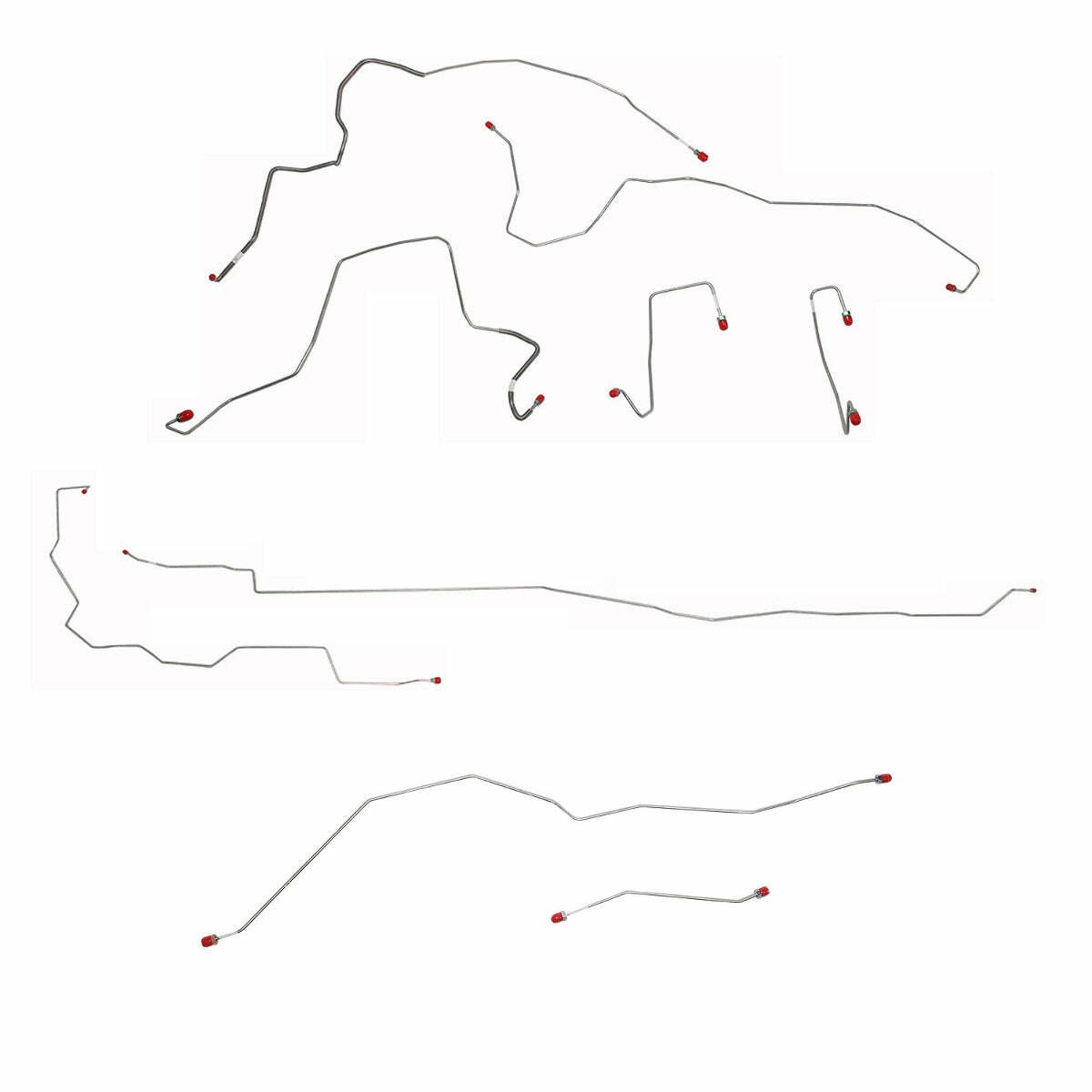 Fits 05-06 Ford F250 SD Complete Brake Line 4WD AWABS Ext Cab Long Bed CBK0159SS