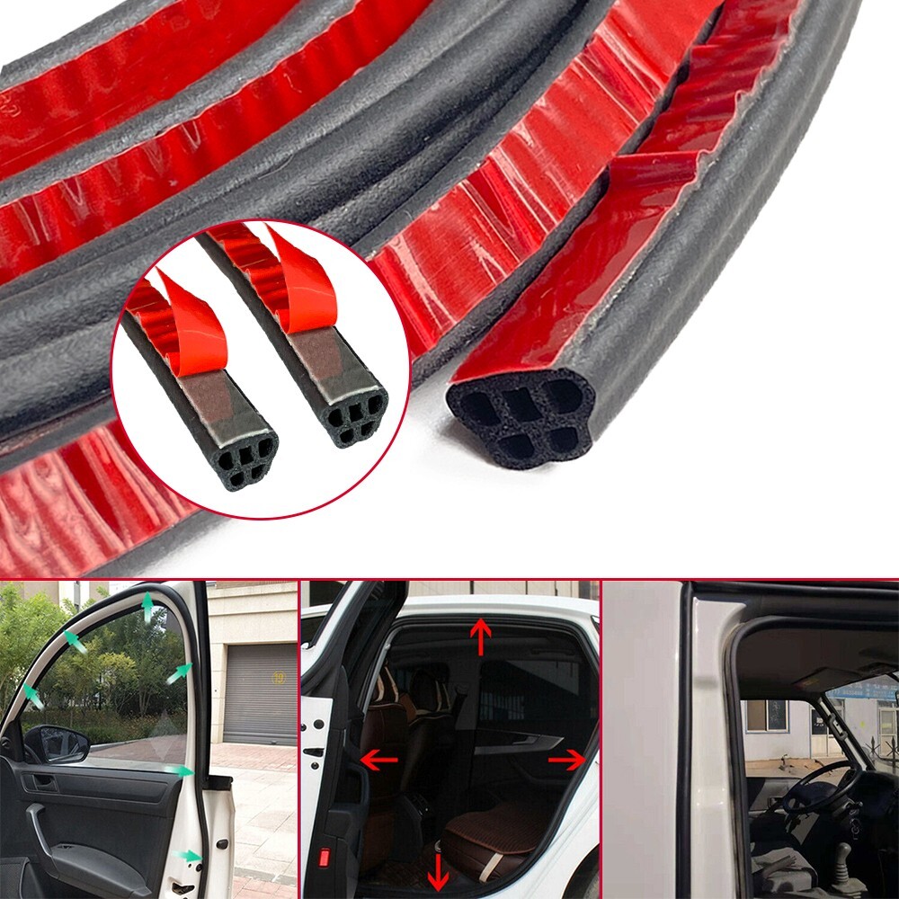 16FT 5M Trunk Seal Universal Car Door Rubber Seal Hollow Strip Weatherstrip 16FT 5M Trunk Seal Universal Car Door Rubber Seal Hollow Strip Weatherstrip