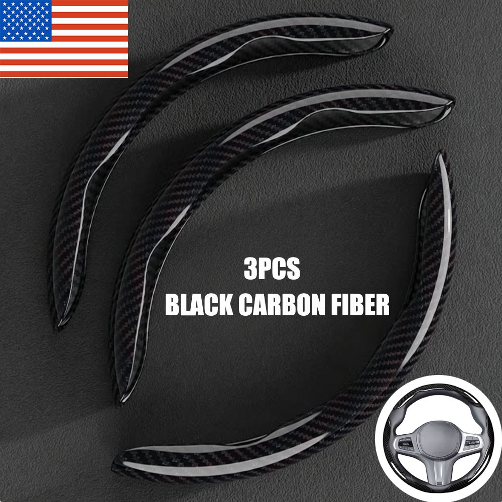 Carbon Fiber Steering Wheel Cover for Honda Civic 2016-Onwards Anti-Slip Grip