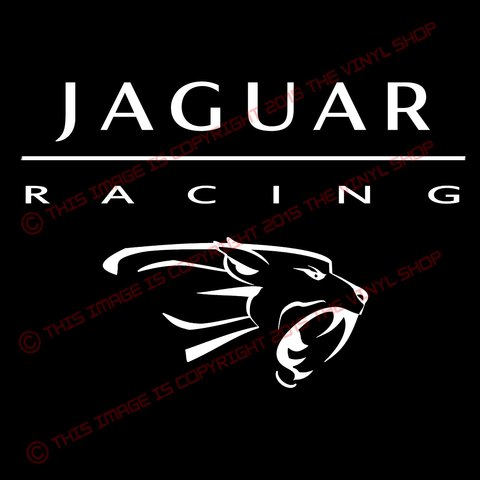 JAGUAR RACING LOGO X Type XK8 XKR S XJR XJ8 XJ6 Racing Decal sticker 