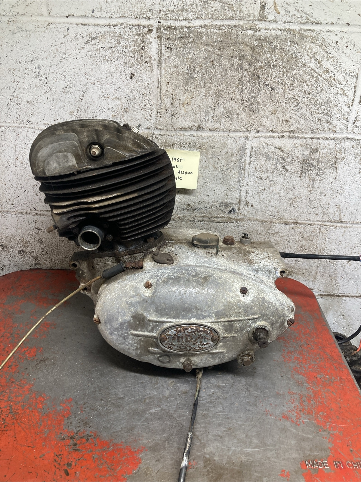 1965 Puch Sears Allstate Sr250 250  Twingle Engine Motor Complete Turns Over
