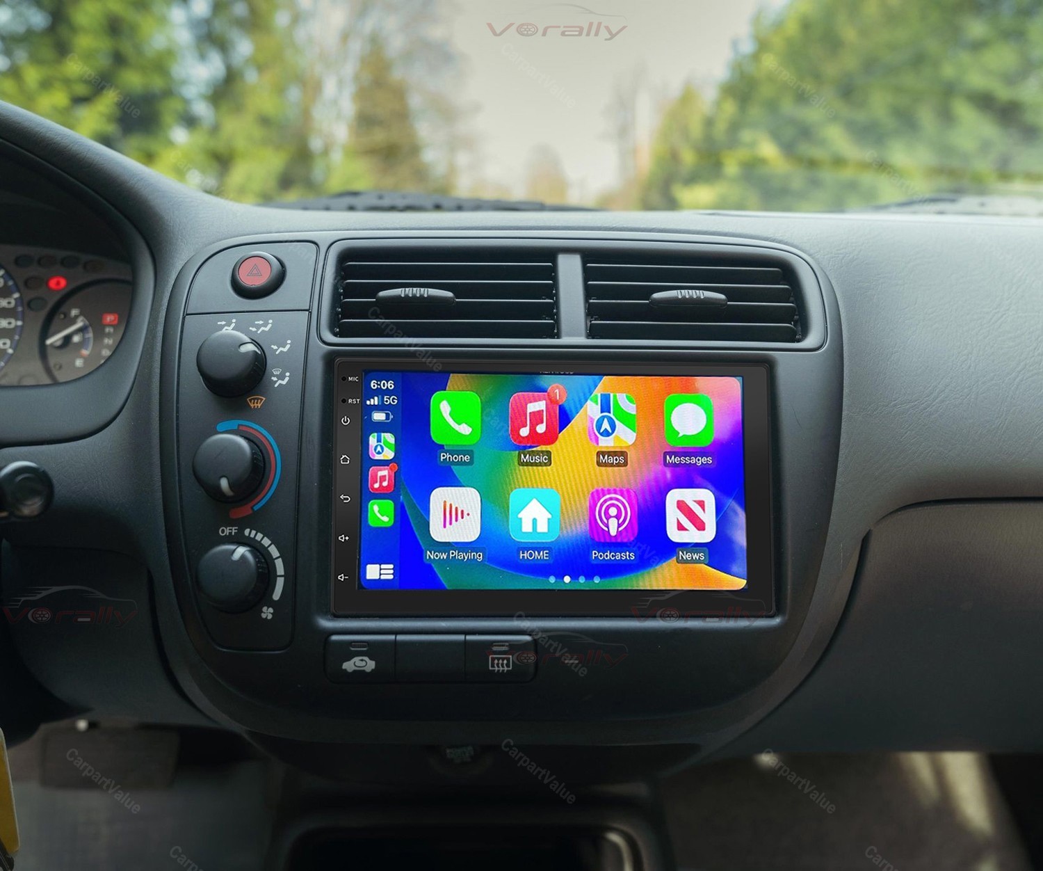 For HONDA CIVIC 1996-2000 Android 13 GPS Stereo Radio , Wireless Apple CarPlay