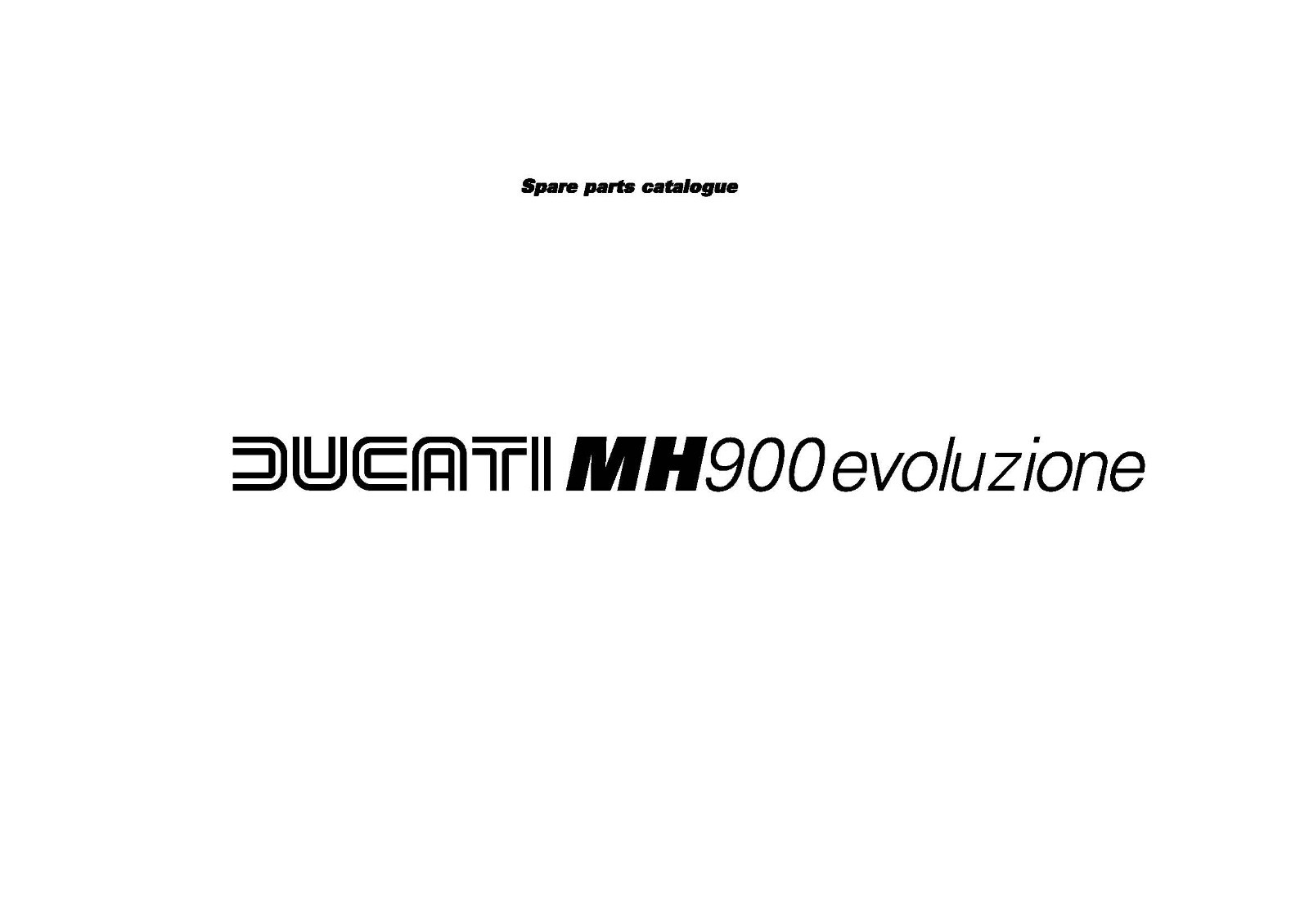 Ducati Parts Manual Book Catalog Chassis & Engine 2002 MH900 Evoluzione