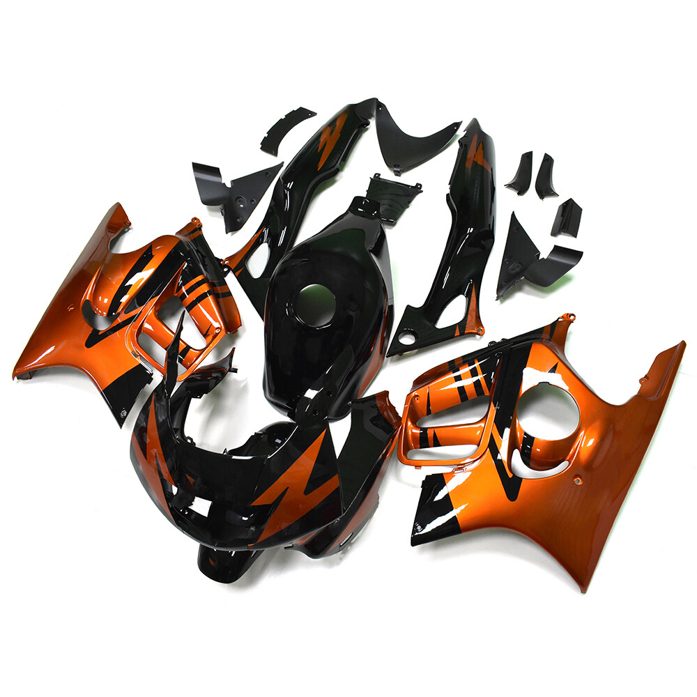 ABS Plastic Orange Black Fairing Kit For Honda CBR600F3 1997 1998 97 98 Bodywork