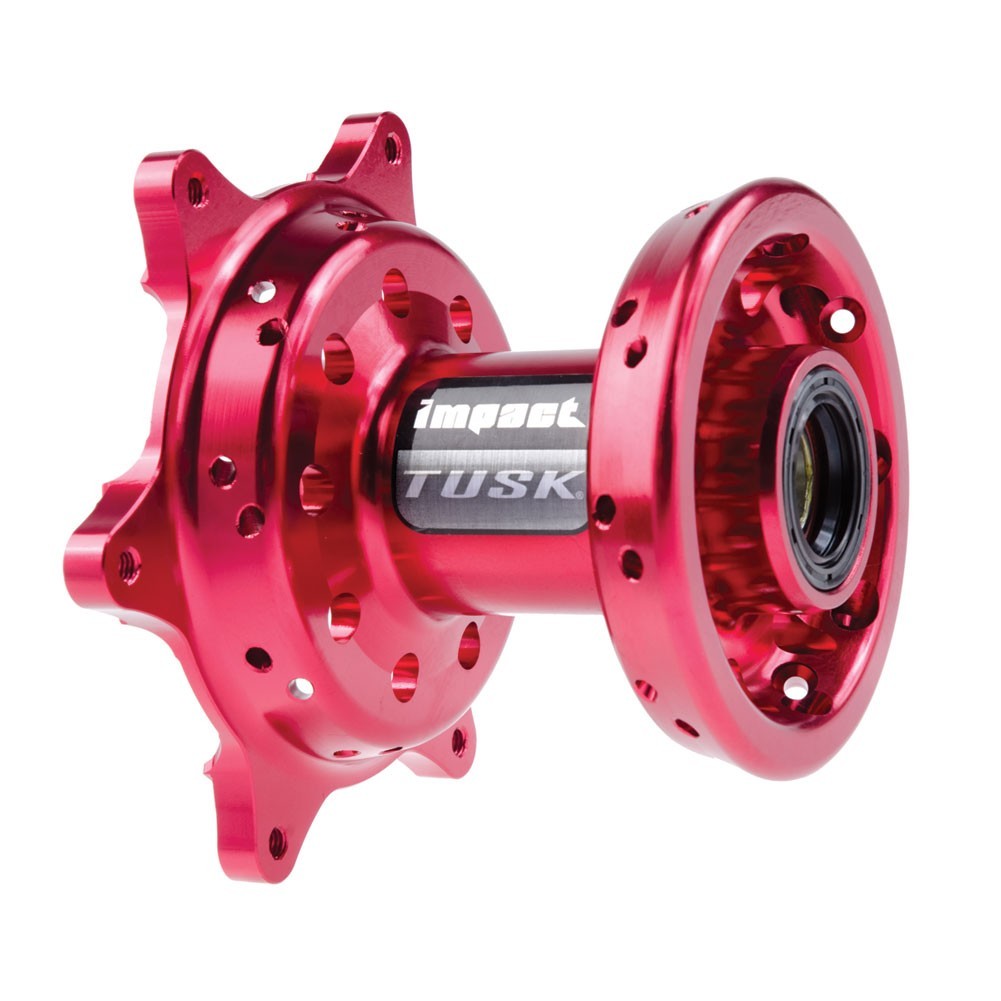 Tusk Impact Motorcycle Hub - Front Red for HONDA CR and CRF Models Tusk Impact Motorcycle Hub - Front Red for HONDA CR and CRF Models