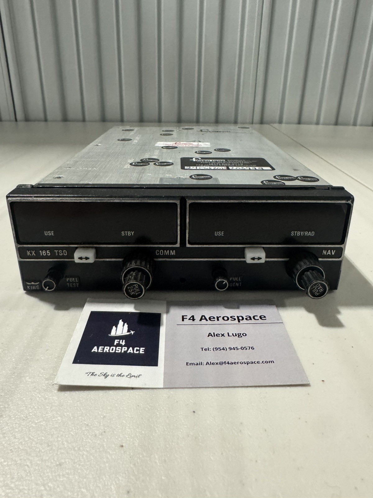 069-1025-04 Bendix King KX 165 NAV/COM / (28V) Working W Removed