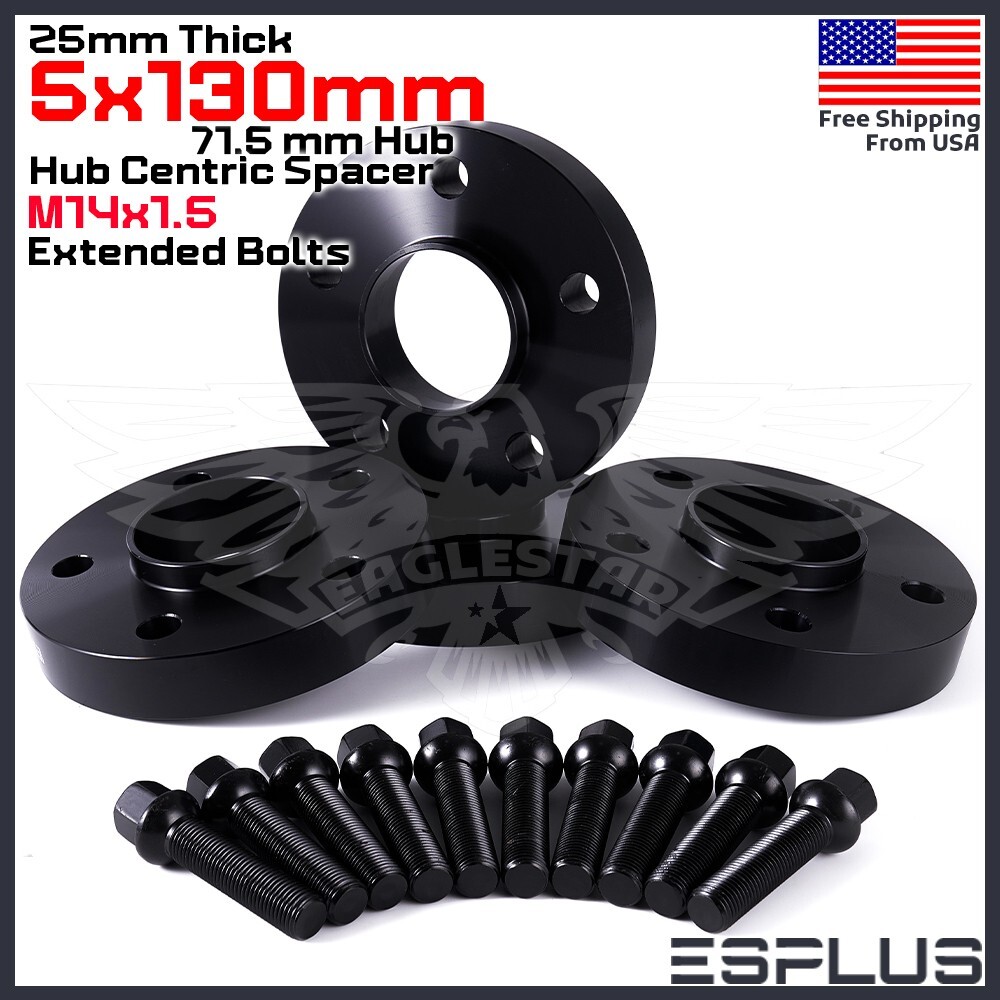 4 x BentleyPorsche 25 mm 5x130 HubCentric Adapter M14x1.5 911/Boxster/Cayenne