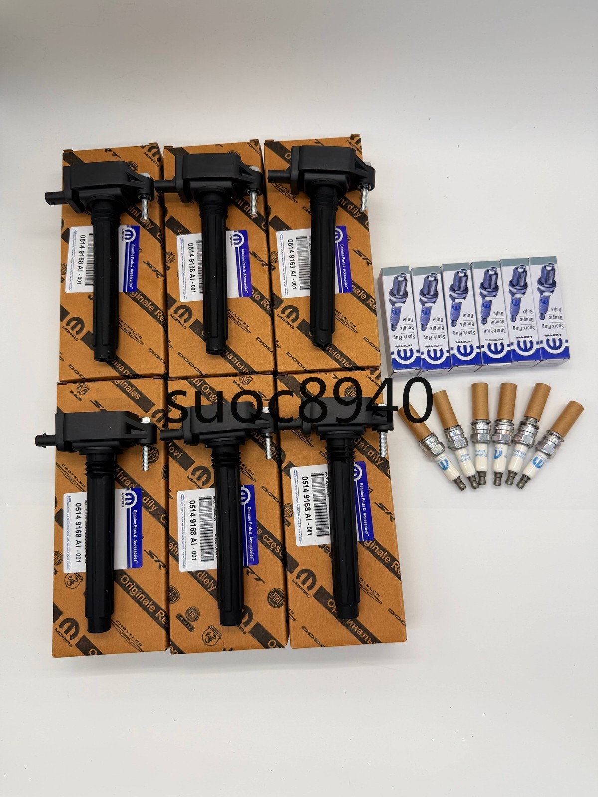 6x Ignition Coils & Mopar Spark Plugs For Chrysler Dodge Jeep Ram 3.6L OEM UF648 6x Ignition Coils & Mopar Spark Plugs For Chrysler Dodge Jeep Ram 3.6L OEM UF648